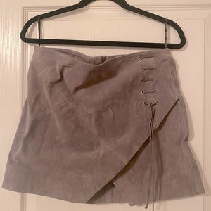 BLANKNYC suede skirt